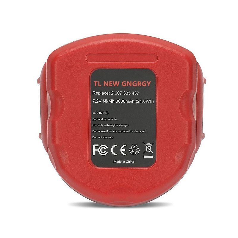Nachladbare 3,0 mAh Bosch 7,2 V Batterie Ni-CD Ni-MH 2 607 335 437, 2 607 335 587