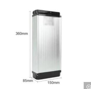 Ersatzbatterie für Ebikes Langzeitzyklus 48V 250W 500W Silber Rückständer Wiederaufladbares Ebikebatterie Fiets Accufahrrad Akku Fur Elektrofahrrader Lithiumbatterie