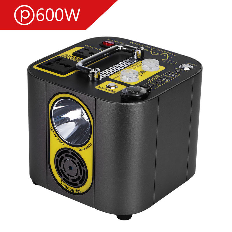 18650 Batterie Portable Power Station 467wh 126ah Versorgung 600W Spitzenleistung 1000W mit USB Typ C