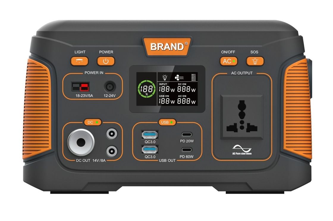 USB 500W 14,8V 30ah Wiederaufladbare Solar-Portable Power Station für Zuhause