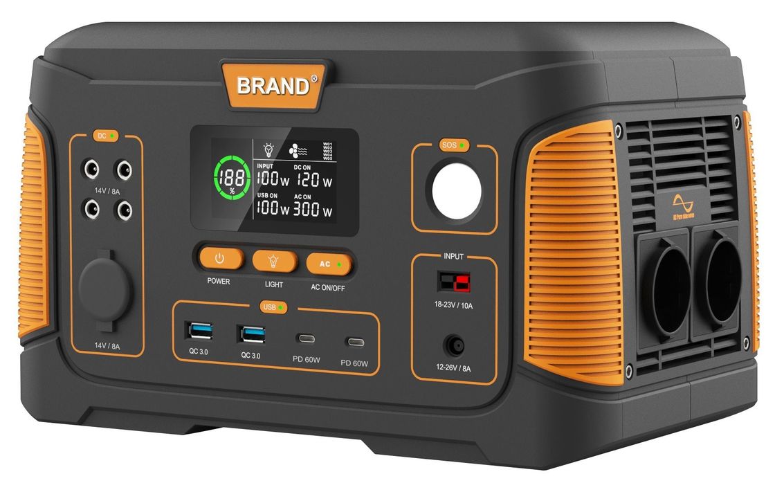 Zuhause/ Außenbereich/ Camping Solaranlage USB 650W 22.2V 28.6ah wiederaufladbar