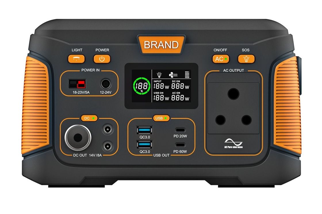 Camping Notfallhaus 300 Watt Solargenerator Portable Power Station 14.8V 18.2ah Stromversorgung für Nachtfischen