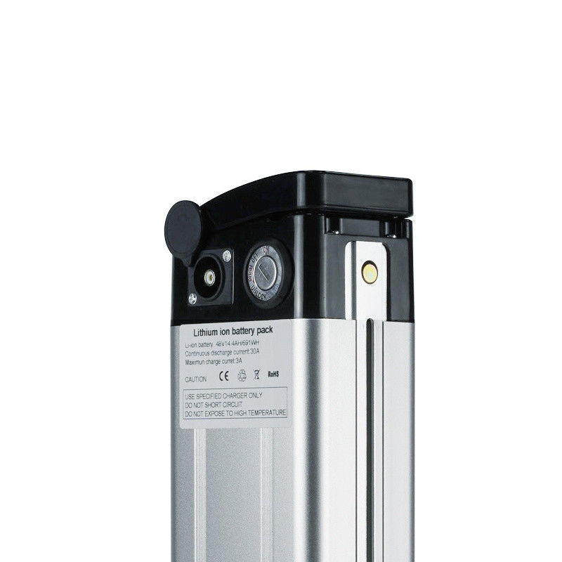 36V 13h 468 Wh Silber Fisch E-Bike Batterie Oberentladung RCA Ladestation