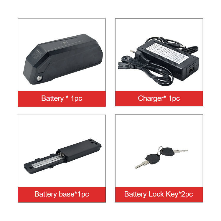 Lithium-Ionen E Bike Downtube Batterie 36V 12Ah 20Ah für Fahrradbetrieb