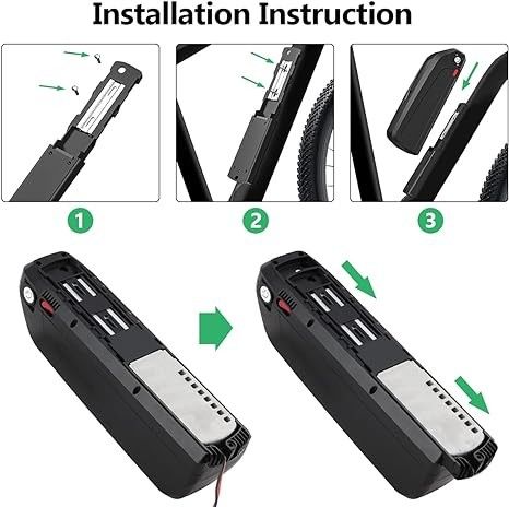 OEM-Impulsbatterie 48V 15.6ah 17.4ah, 19.2ah, E Bike Ersatzbatterie passt Panasonic Elektrofahrrad