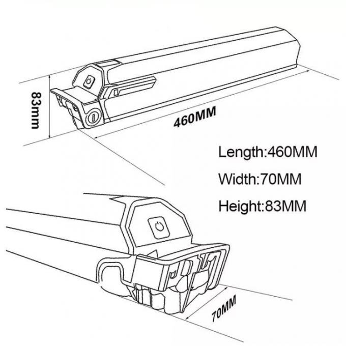 36V 48V E Bike Batterie Dorado Akku 15ah 20ah Downtube Ebike Dorado Batterie Elektrofahrrad 0