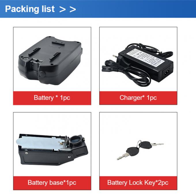 24V 8ah 9ah 10ah 12ah 20ah 18650 Lion 500W 1000W Ebike Electric Bicycle Rechargeable Lithium E--Bike Battery Pack Frog shape Li-ion 24V 10Ah Charger included