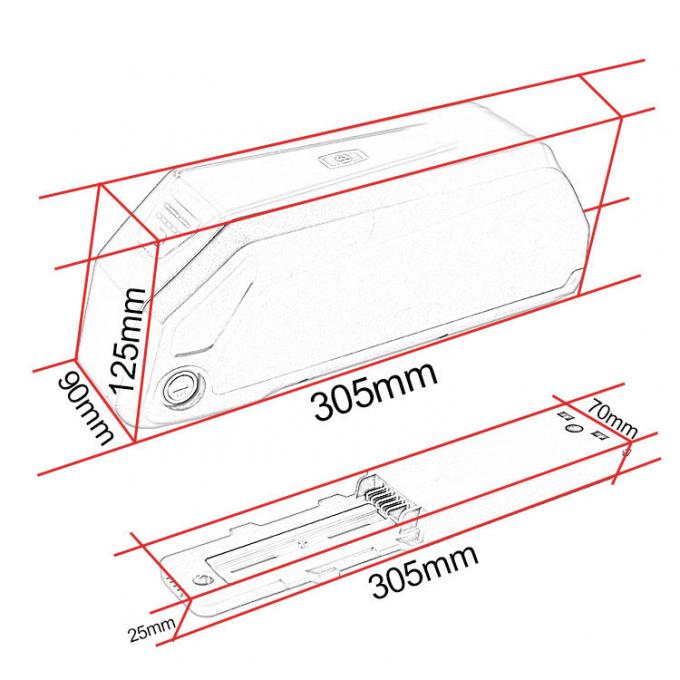 Hot Sale Hailong 36V Lithium Batterie Elektrofahrrad mit 10,4ah 13ah Batterie E-Bike Batterie 1