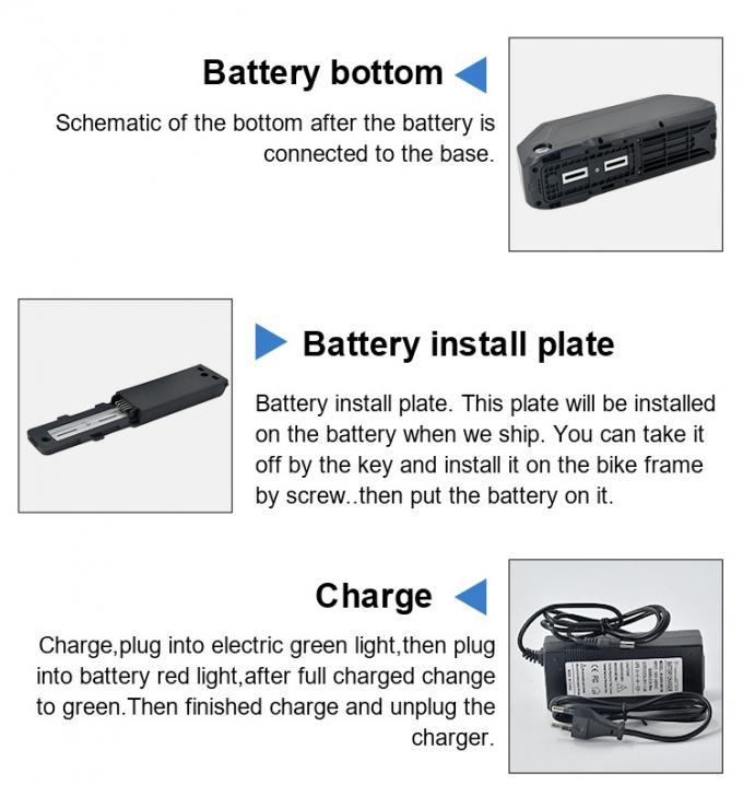 Hot Sale Hailong 36V Lithium Batterie Elektrofahrrad mit 10,4ah 13ah Batterie E-Bike Batterie 6